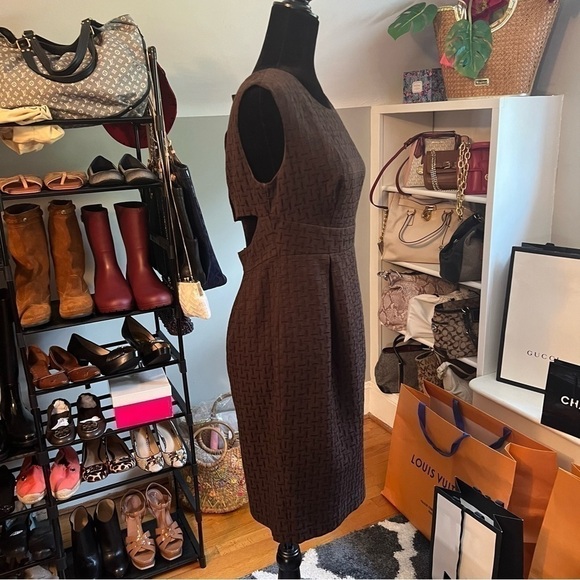 MICHAEL Michael Kors Womens Black Sleeveless Sheath Dress Size 8 - Picture 2 of 8